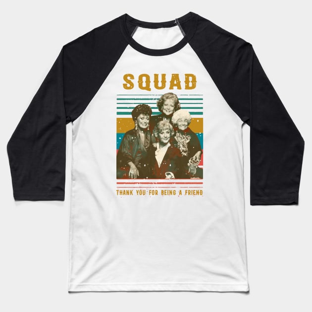 Vintage Squad Girls Baseball T-Shirt by danterjad